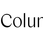 Columbia Sans W Display