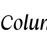 Columbia Sans W Display