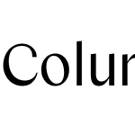 Columbia Sans W Display
