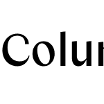 Columbia Sans W Display