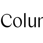 Columbia Sans W Display