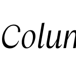 Columbia Sans W Display