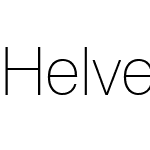 Helvetica Thin