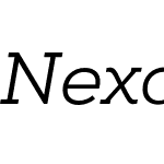 Nexa Slab Book Italic