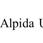 Alpida_Unicode Nesxi