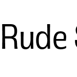 Rude SemiCondensed