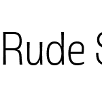 Rude SemiCondensed