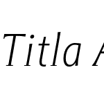 Titla Alt Cond Light Italic