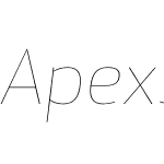 ApexSansExtraLightItalicST