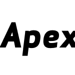 ApexSansExtraBoldItalicST