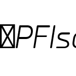 PFIsotextPro-LightItalic