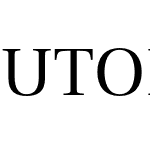 Utopia Titling Capitals