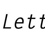 Letter Gothic