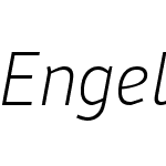 EngelNewSans