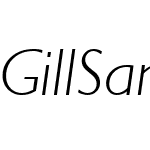 GillSansLightItalic
