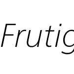 Frutiger Neue LT Pro