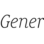 Generis Serif Pro