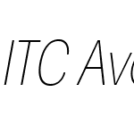 ITC Avant Garde Gothic Std