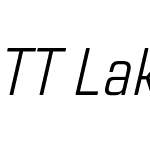 TT Lakes Neue Condensed