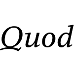 Quodlibet Serif