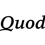 Quodlibet Serif