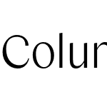 Columbia Sans Display