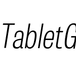 Tablet Gothic Compressed