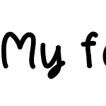 My font