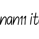 nan11 italic