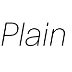 Plain Ultrathin