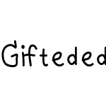 Giftededed handwriting