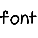 font font by