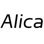 Alicante Sans Book Italic W01