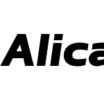 Alicante Sans Black Italic W01