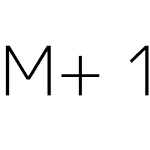 M+ 1p