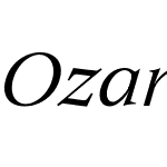 Ozana Pro Italic VAR