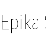 Epika Sans Condensed Premium