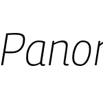 PanoramaExtraLightItalic