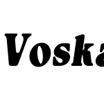 VoskaRoundBoldOblique