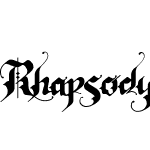 Rhapsody Black Letter