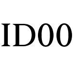 ID00 Serif