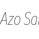 Azo Sans 2 Condensed