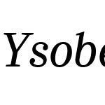 YsobelETW08-Italic