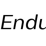 EnduranceW10-Italic