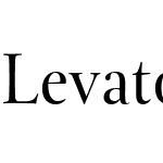 LevatoW04-Regular