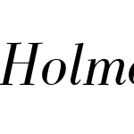 HolmenOTW03-RegularItalic