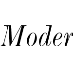 ModernMTW04-CondensedItalic