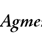 AgmenaW06-SemiBoldItalic