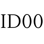 ID00 Serif