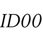 ID00 Serif